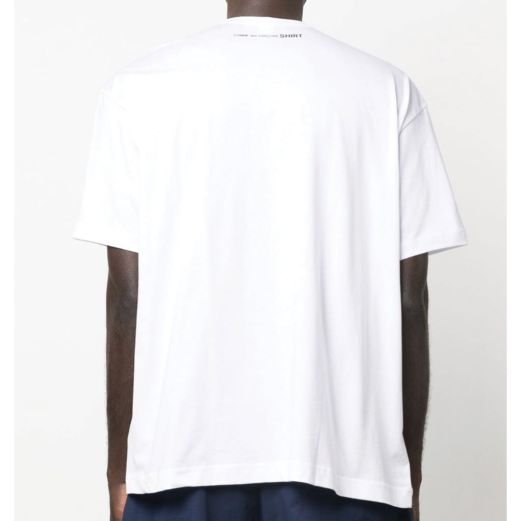 COMME des GARCONS SHIRT Oversized Logo T-Shirt White FK-T015-S23