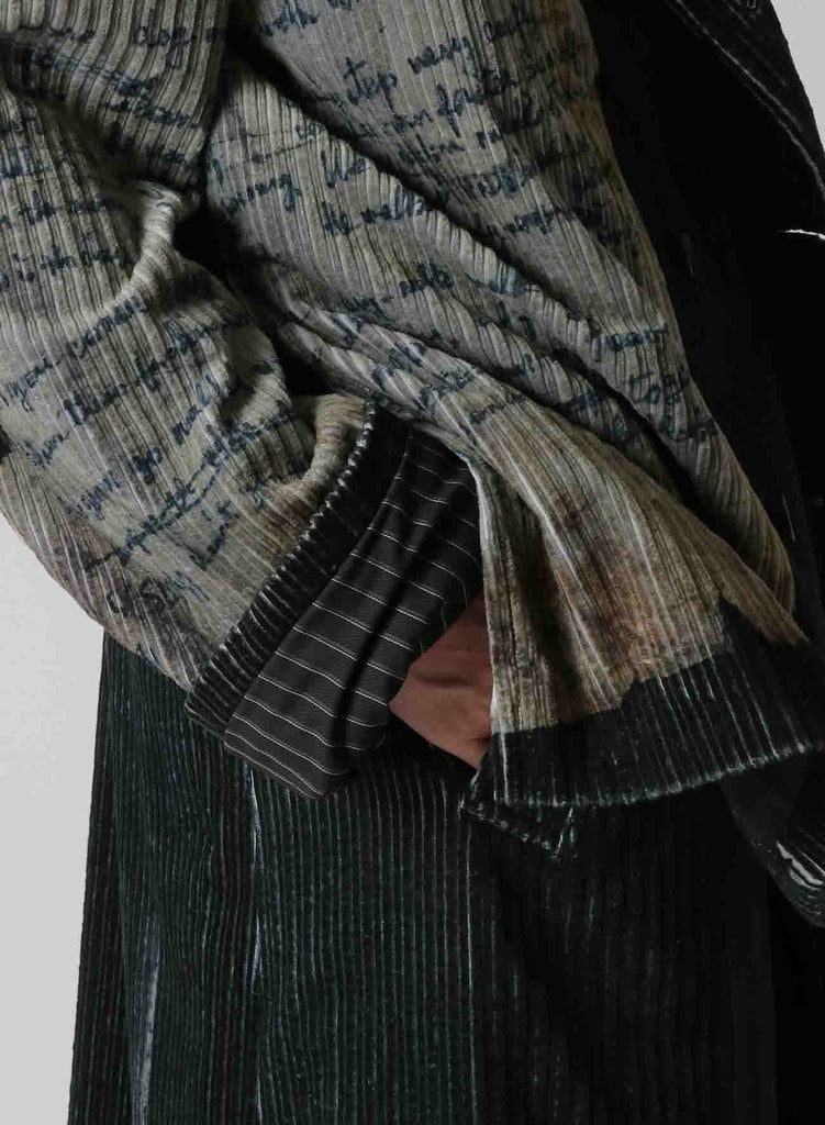 Zdzislaw Beksinski / Original Women Print Covered Long Jacket