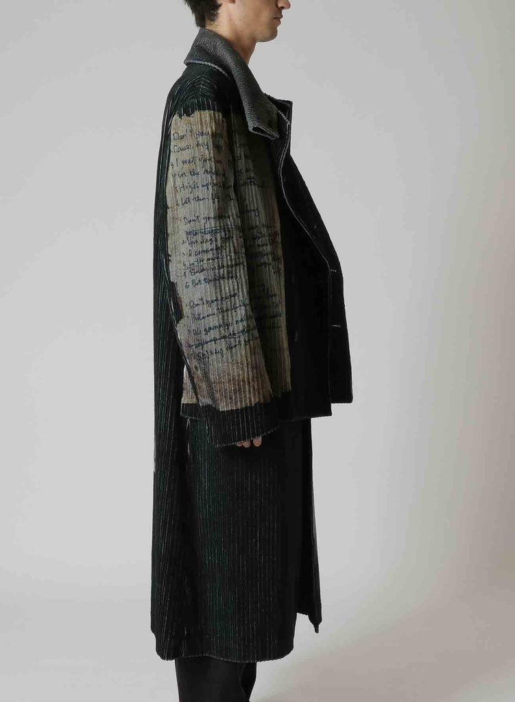 Zdzislaw Beksinski / Original Women Print Covered Long Jacket