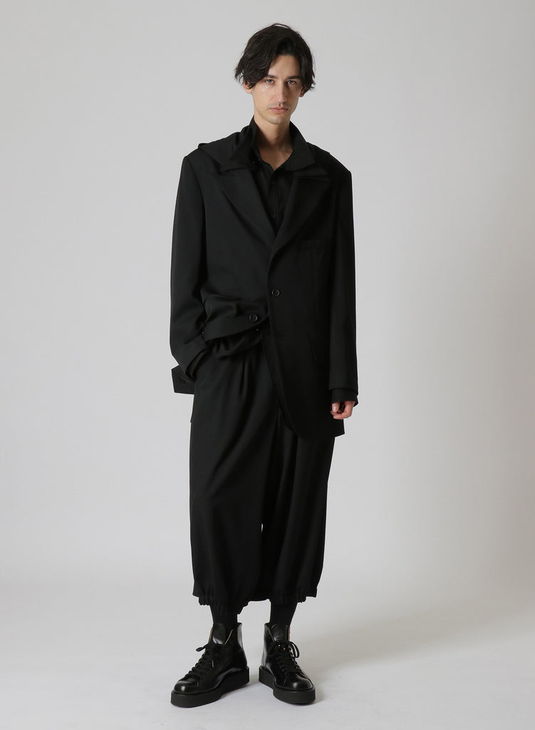 Yohji Yamamoto POUR HOMME W-Hooded Jacket Black HE-J31-100