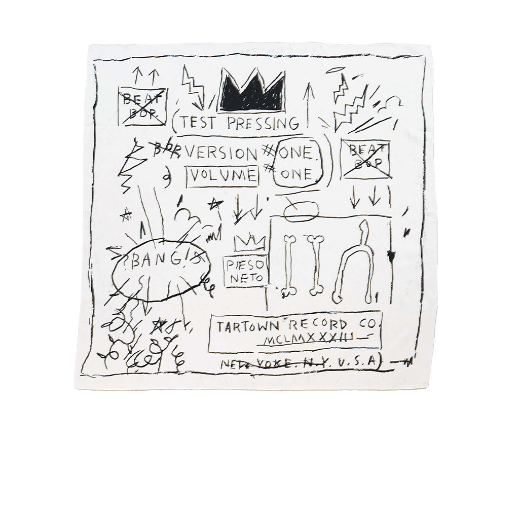 Honey F Dijon x Jean-Michel Basquiat Scarf White HFD07K302