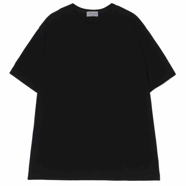 Yohji Yamamoto POUR HOMME Round Neck Half Sleeve T-Shirt Black