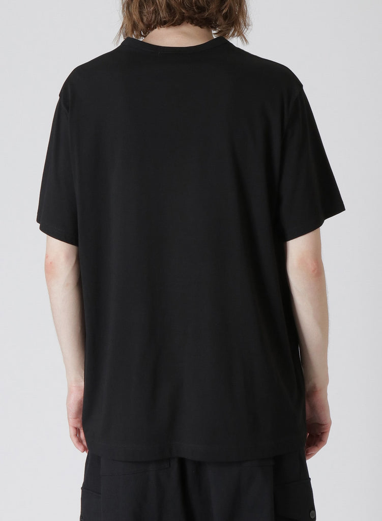 Yohji Yamamoto POUR HOMME Pigment Print T-Shirt Black HZ-T75-098-2-03