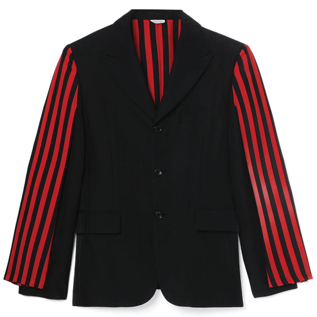 COMME des GARCONS Homme Plus Double Sleeve Jacket Red Stripe PK-J033-S23