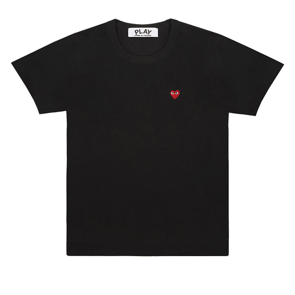 COMME des GARCONS PLAY Red Heart T-Shirt Black