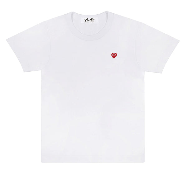 COMME des GARCONS PLAY Little Red Heart T-Shirt White