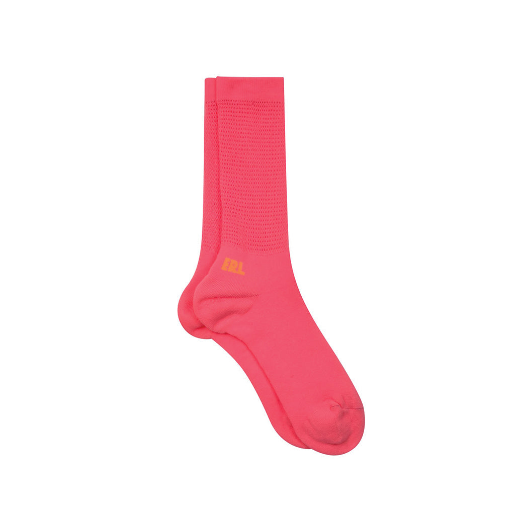ERL Logo Socks Pink