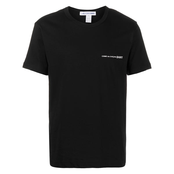 COMME des GARCONS SHIRT Front Print Logo T-Shirt Black