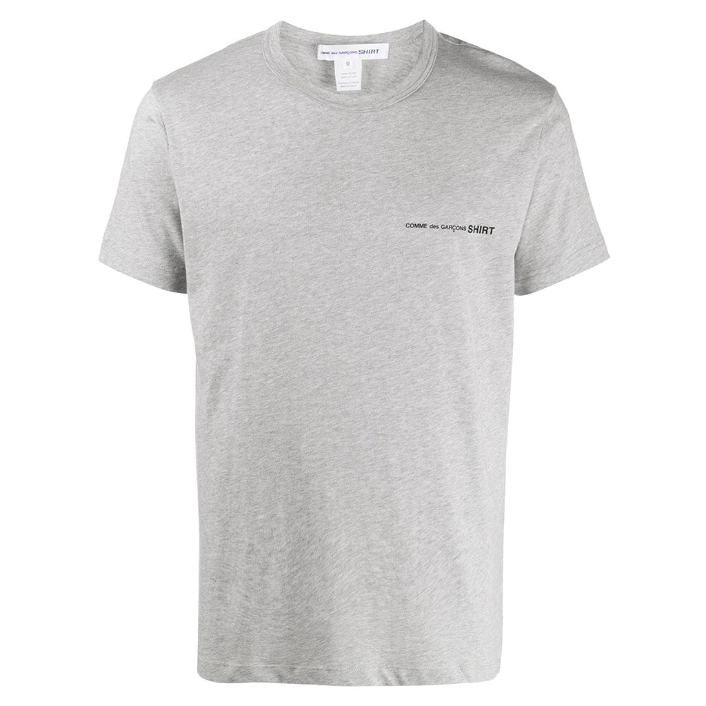 COMME des GARCONS SHIRT Front Print Logo T-Shirt Grey