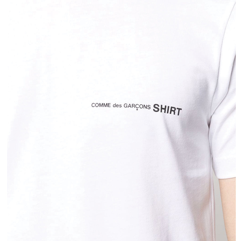COMME des GARCONS SHIRT Front Print Logo T-Shirt White