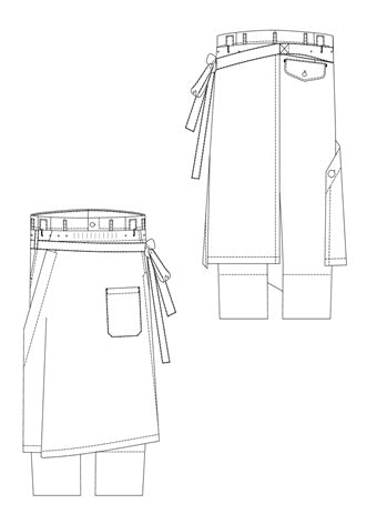 Yohji Yamamoto Pour Homme J-Pants With Flare Skirt HZ-P37-100