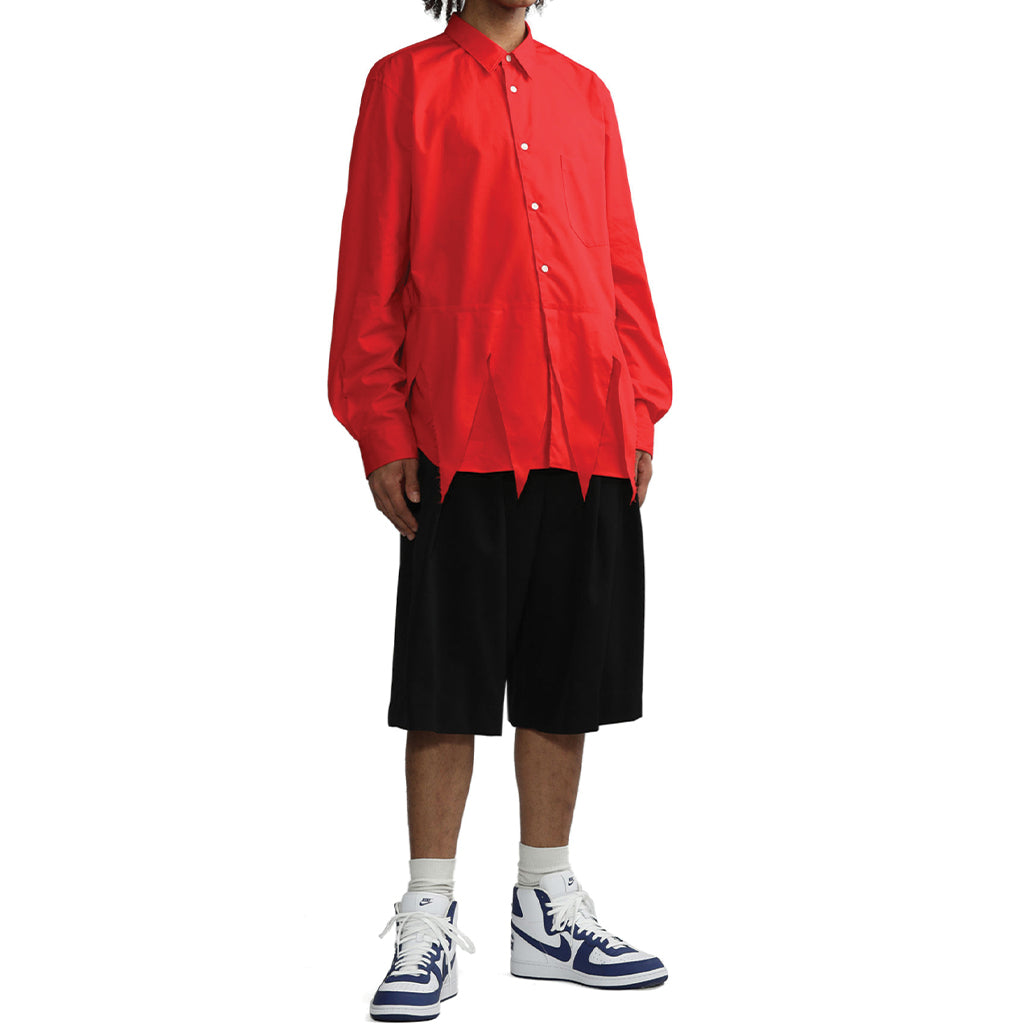 COMME des GARCONS Homme Plus Asymmetrical Shirt Red PK-B016-S23
