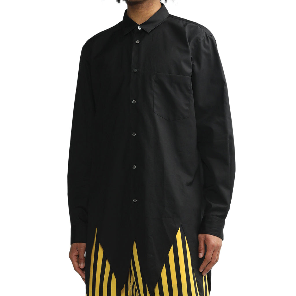 COMME des GARCONS Homme Plus Asymmetrical Shirt Black PK-B019-S23