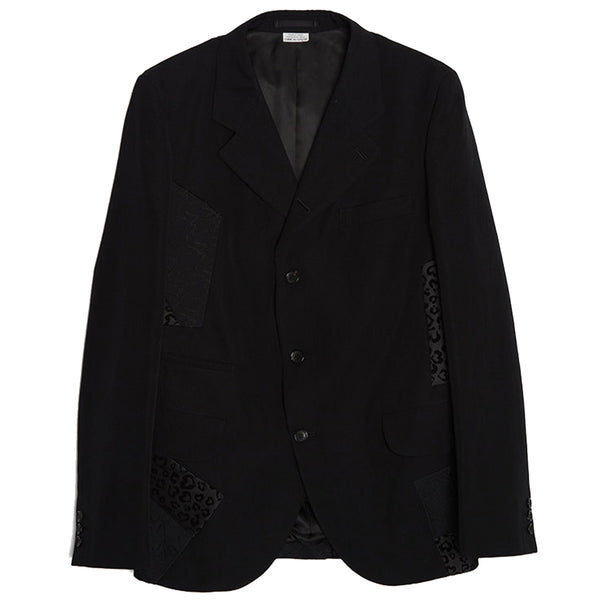 COMME des GARCONS Homme Plus Black Panter Jacquard Patch Jacket PK-J049-SS23