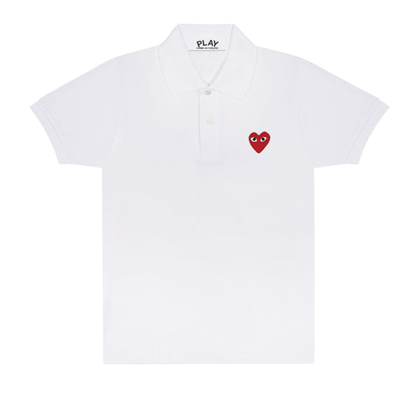 COMME des GARCONS PLAY Polo Shirt White