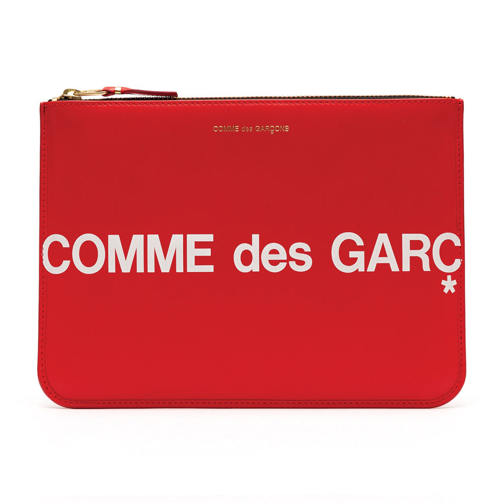 COMME des GARCONS WALLETS CdG Huge Logo Wallet SA5100HL Red