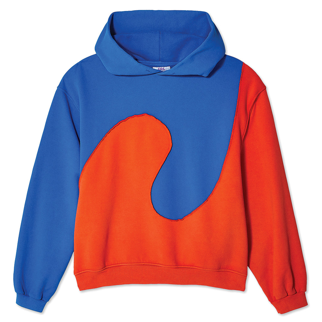 ERL Swirl Hooded Sweatshirt Blue / Orange