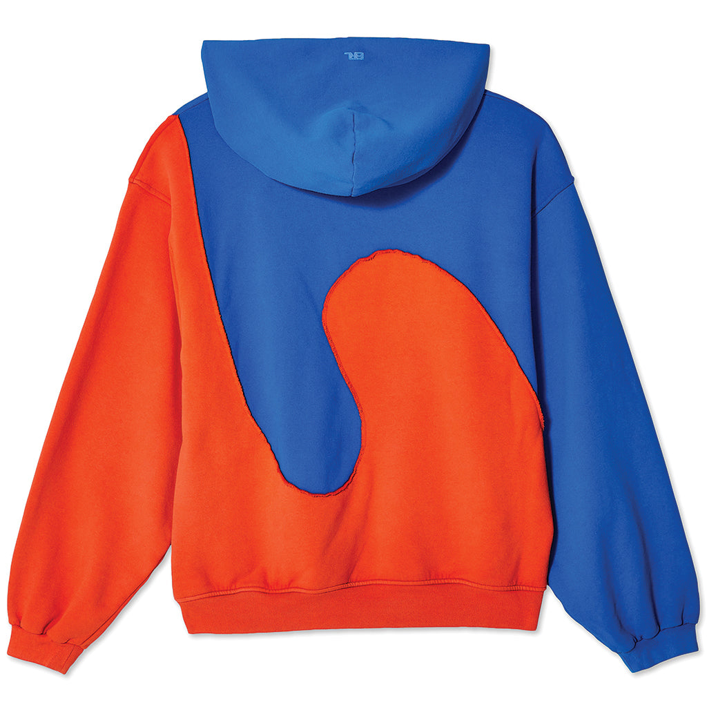 ERL Swirl Hooded Sweatshirt Blue / Orange