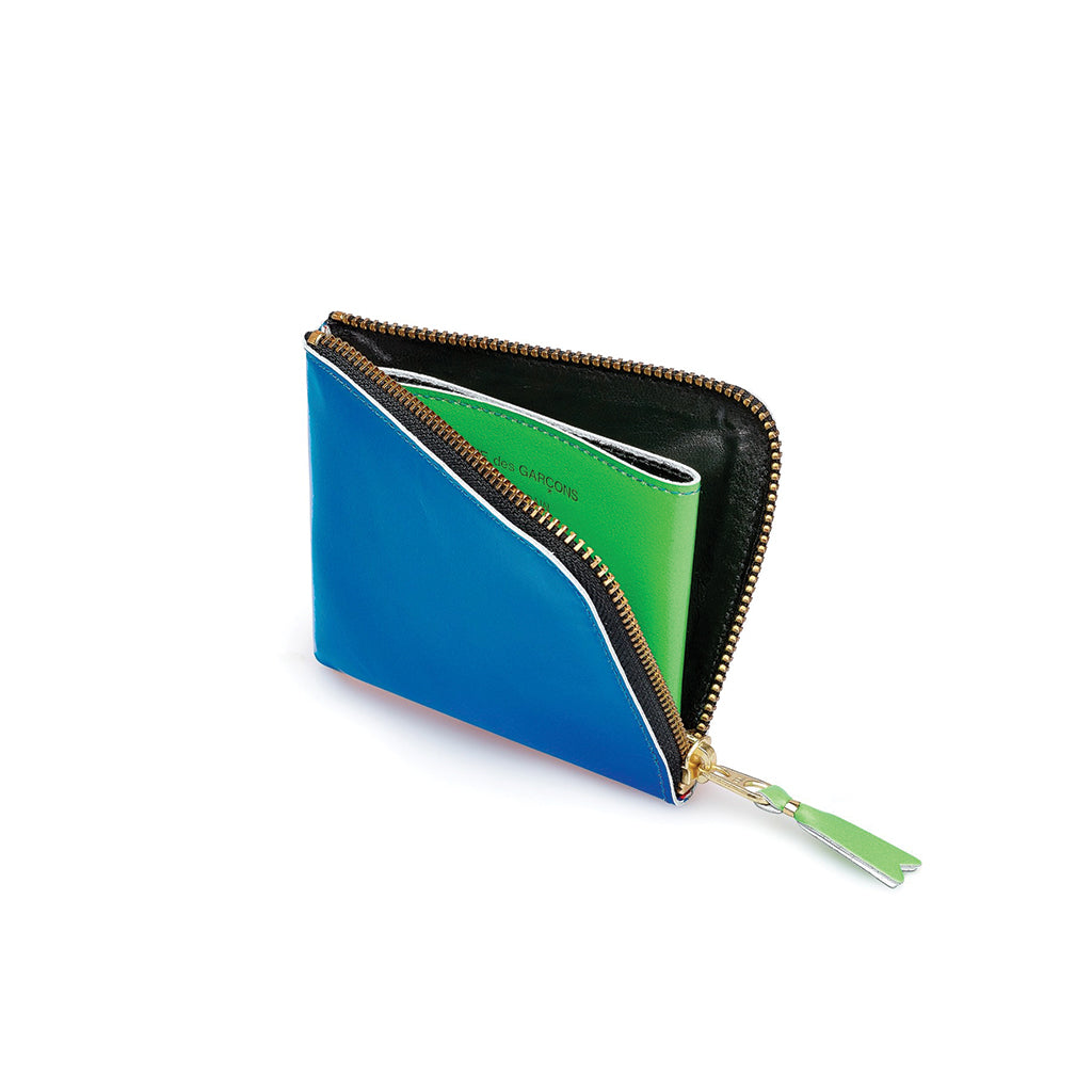 COMME des GARÇONS Wallets Super Fluo Classic Blue / Green Wallet SA3100SF