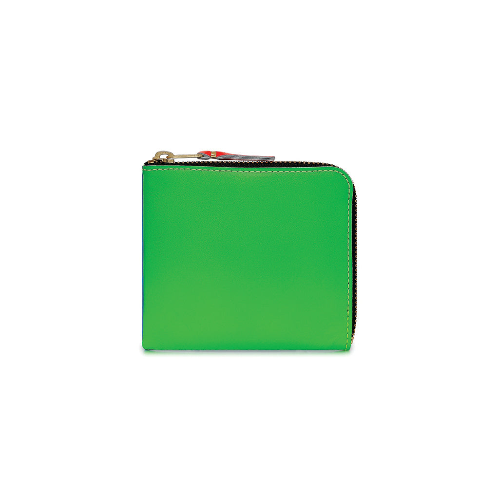 COMME des GARÇONS Wallets Super Fluo Classic Green / Orange Wallet SA3100