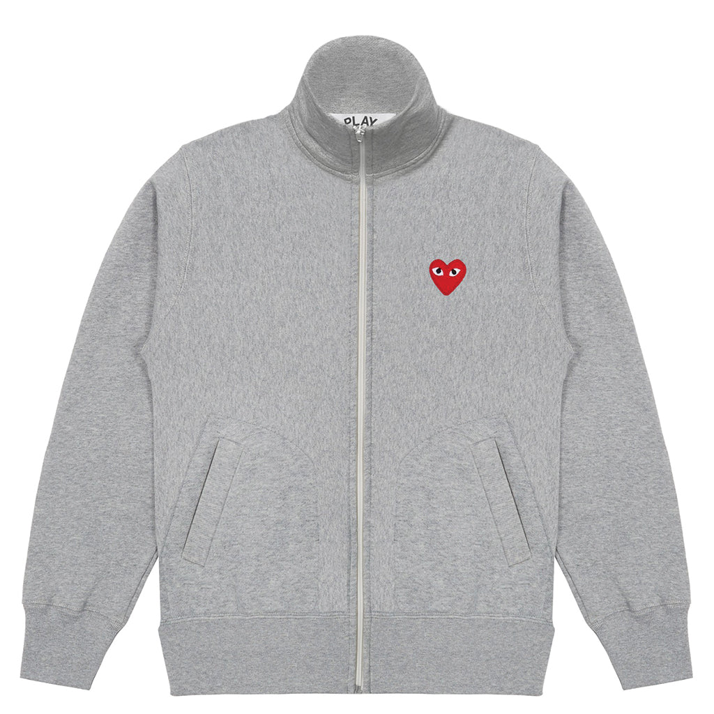 COMME des GARCONS PLAY Sweatshirt With 5 Hearts Grey