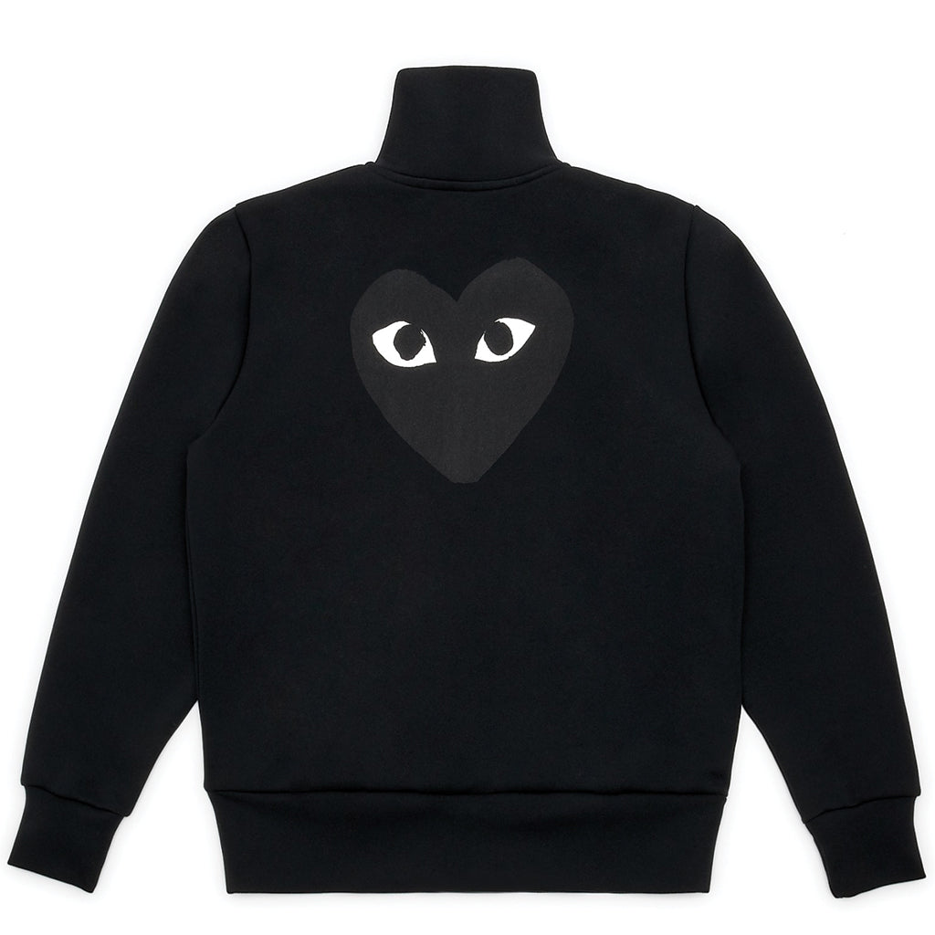 COMME des GARCONS PLAY Hooded Sweatshirt With Big Hearts Black