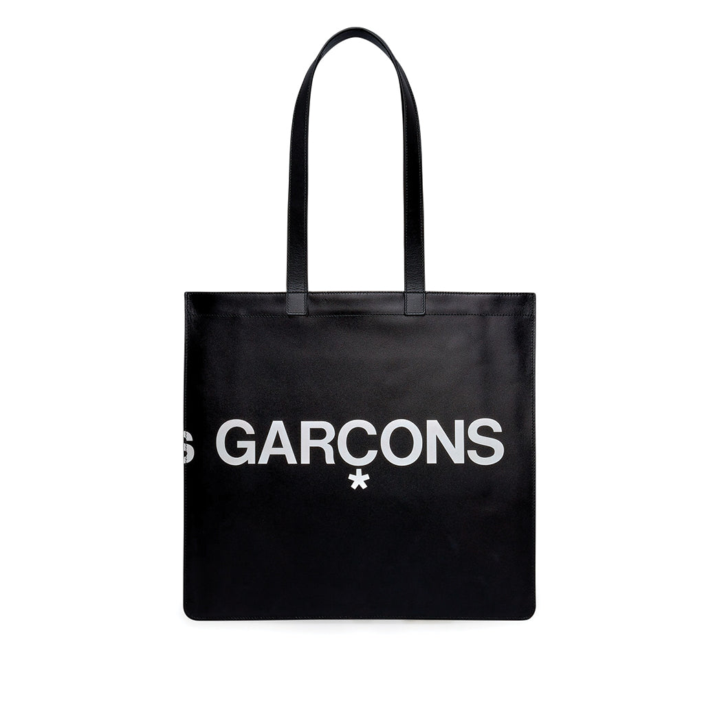 COMME des GARCONS Huge Logo Tote Bag Black