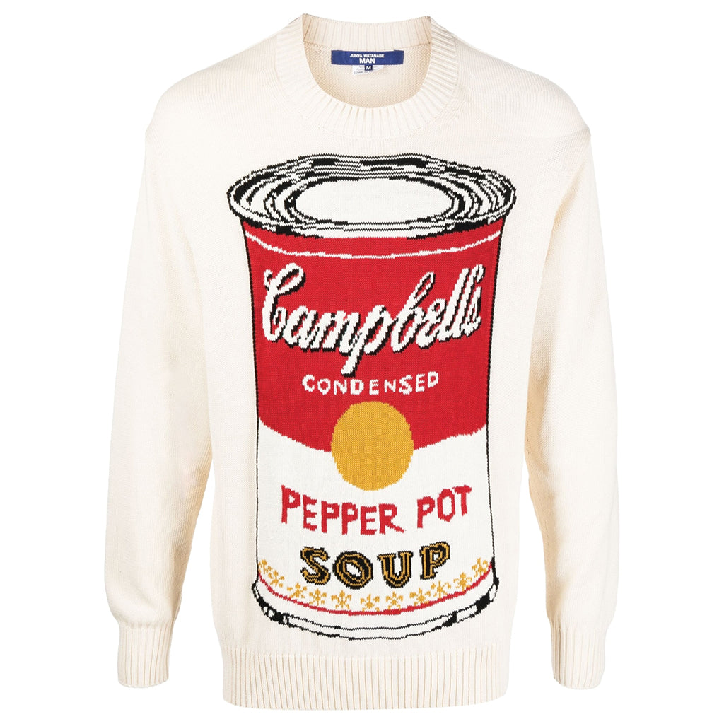 x Andy Warhol Campbell's Soup Cans Knit Off-White
