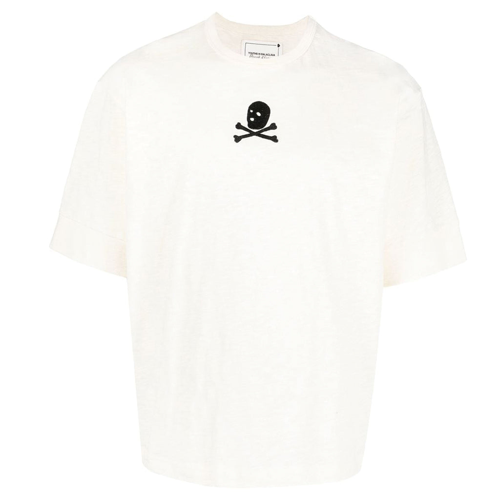 Youths in Balaclava Crossbone T-Shirt Ivory YOU07T004