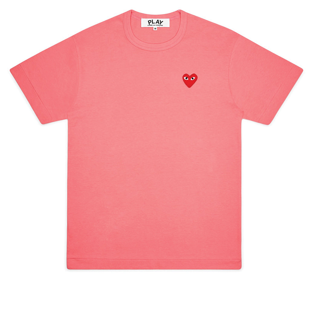 COMME des GARCONS PLAY Bright Red Heart T-Shirt Pink