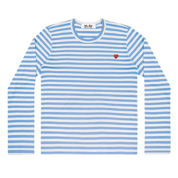 COMME des GARCONS PLAY Colour Series Striped Longsleeve Blue / White