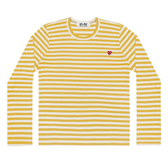 Comme des garcons t shirt yellow hotsell