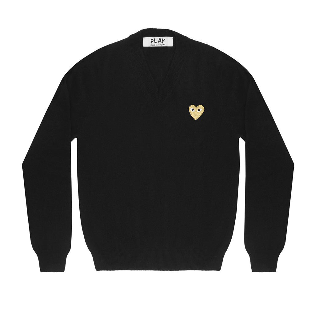Gold Heart Knitwear Black