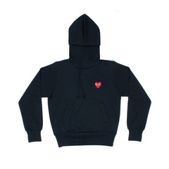 COMME des GARCONS PLAY Hooded Sweatshirt Black T0K10