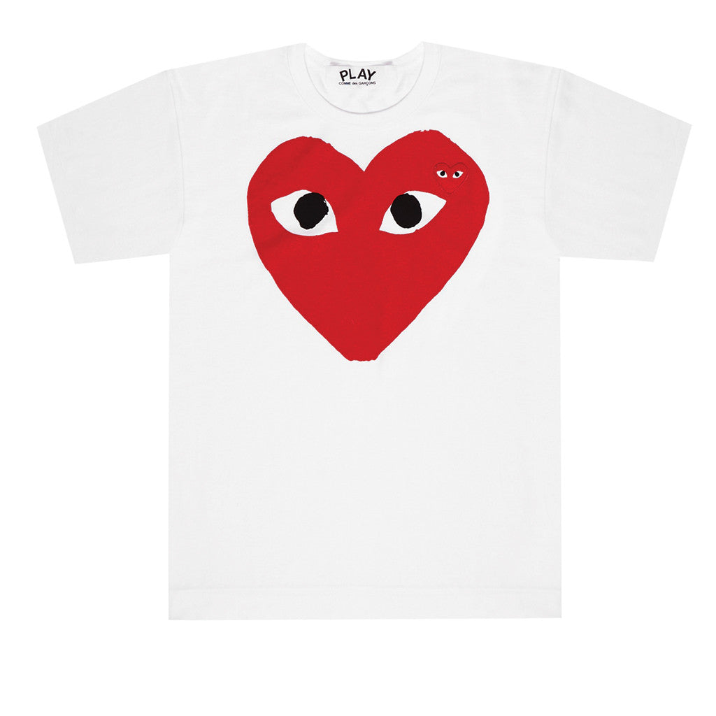 Opiate elleve Mockingbird COMME des GARCONS PLAY Red Heart T-Shirt White | T0K10 Store Rotterdam