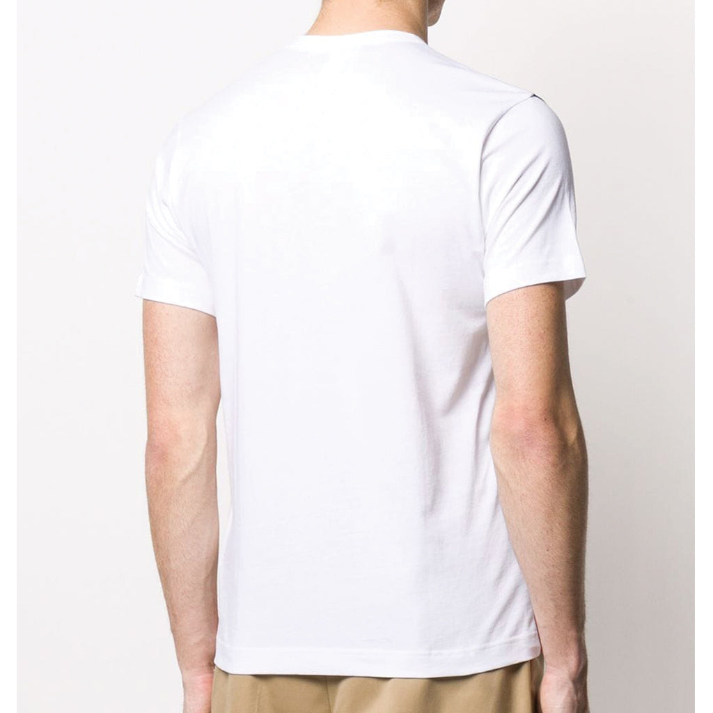 COMME des GARCONS SHIRT Striped Graphic T-Shirt White