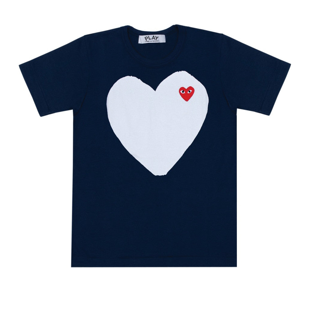 COMME des GARÇONS PLAY Tシャツ ネイビー/ホワイト Play Comme des Garçons: Striped T-Shirt (Blue/White) | DSMNY